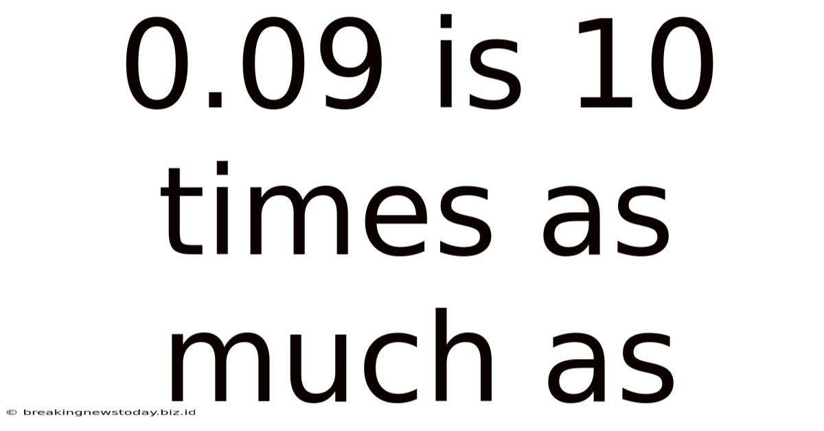 0.09 Is 10 Times As Much As