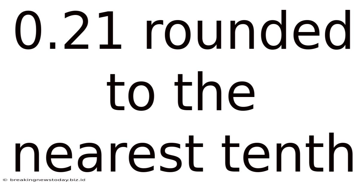 0.21 Rounded To The Nearest Tenth