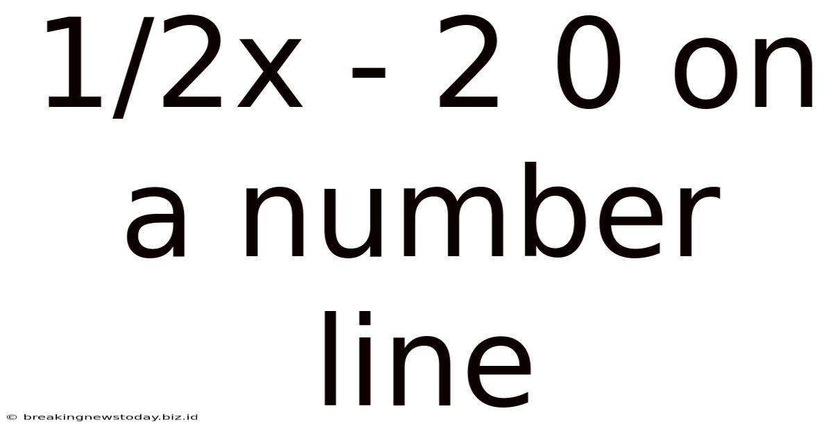 1/2x - 2 0 On A Number Line