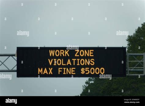 A Fine For Speeding In A Work Zone Is