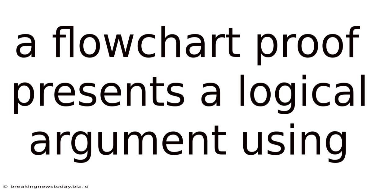 A Flowchart Proof Presents A Logical Argument Using