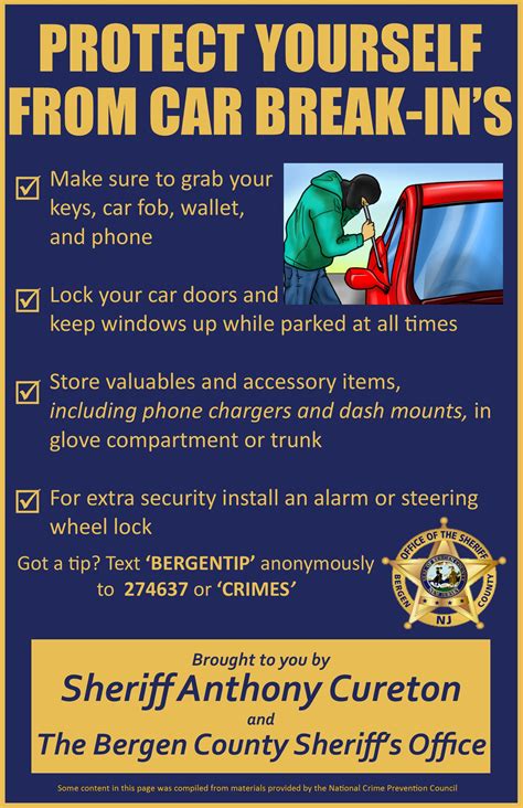 A Great Way To Prevent Car Break-ins Is To ____.