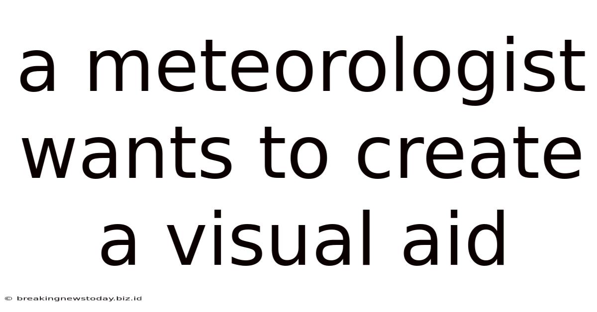A Meteorologist Wants To Create A Visual Aid