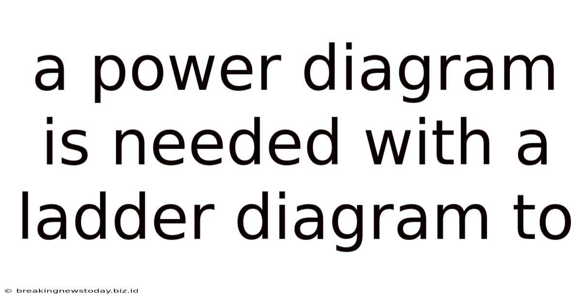 A Power Diagram Is Needed With A Ladder Diagram To