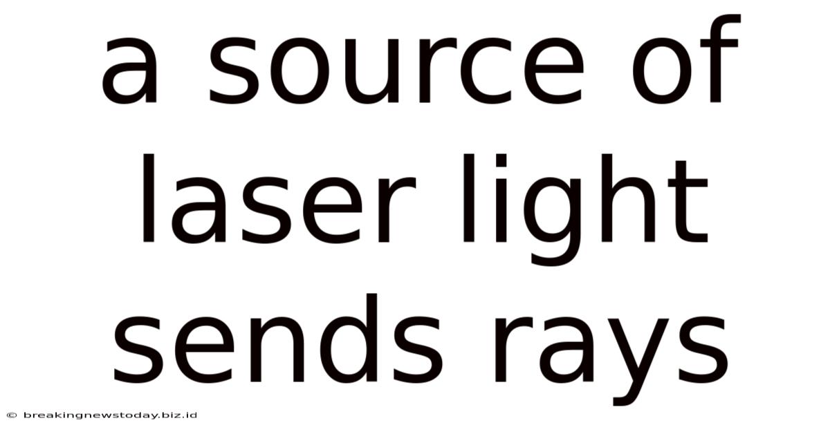 A Source Of Laser Light Sends Rays