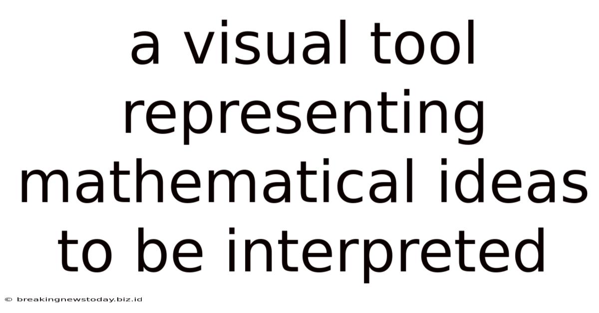 A Visual Tool Representing Mathematical Ideas To Be Interpreted