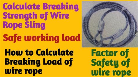 A Wire Rope Sling With A Strength Of 10 000