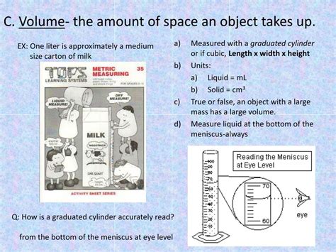 Amount Of Space An Object Takes Up