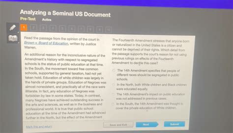 Analyzing A Seminal Us Document Edgenuity Answers