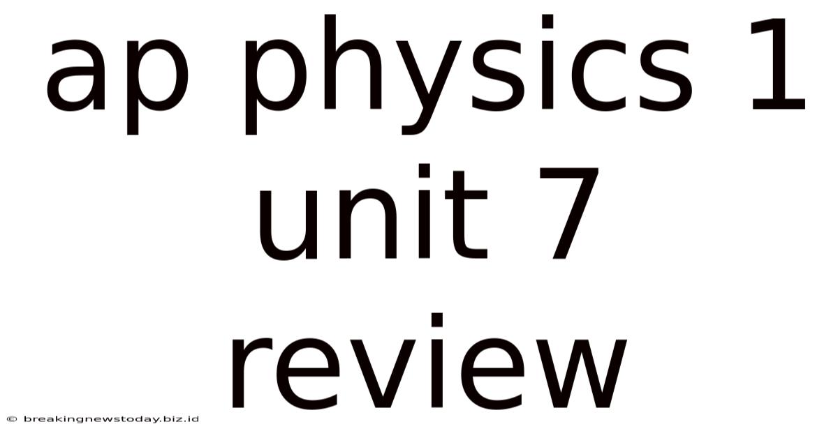 Ap Physics 1 Unit 7 Review