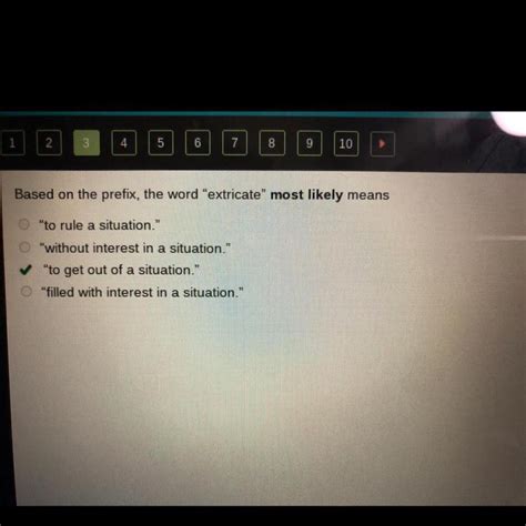 Based On The Prefix The Word Extricate Most Likely Means