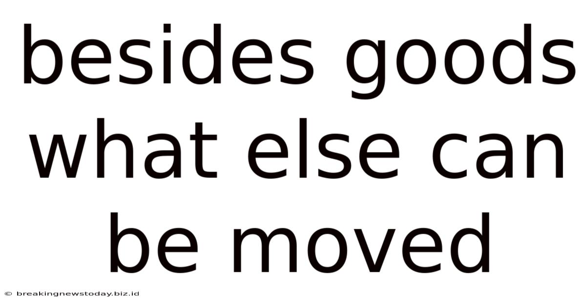 Besides Goods What Else Can Be Moved