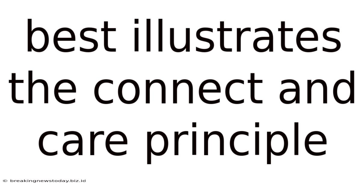 Best Illustrates The Connect And Care Principle