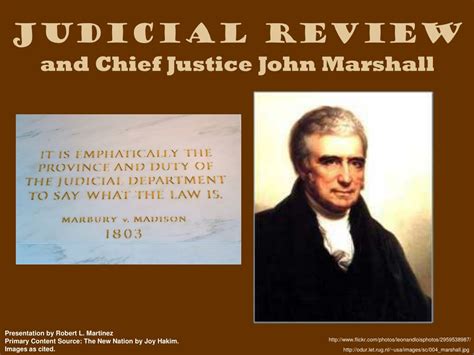 By Establishing Judicial Review John Marshall Quizlet