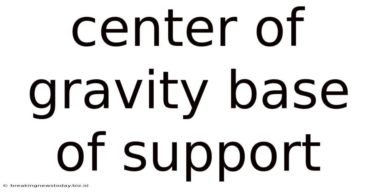 Center Of Gravity Base Of Support