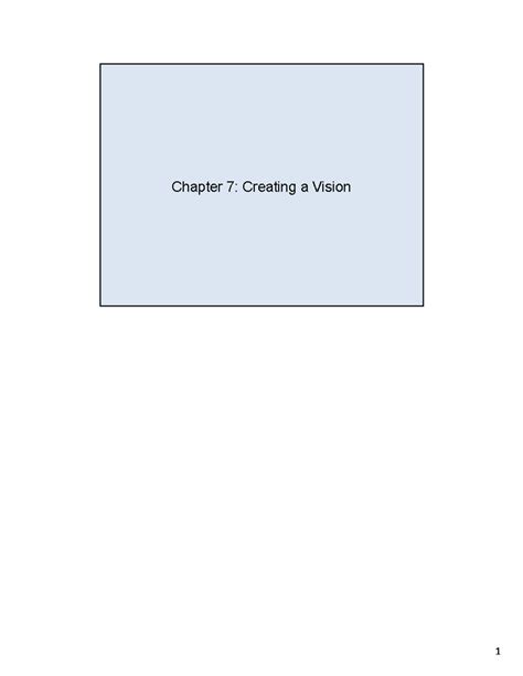 Chapter 7 Creating A Vision Chapt Quiz