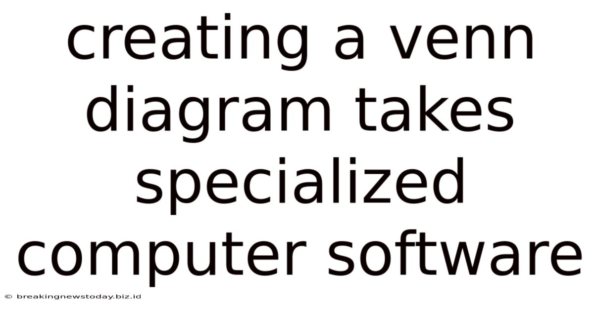 Creating A Venn Diagram Takes Specialized Computer Software