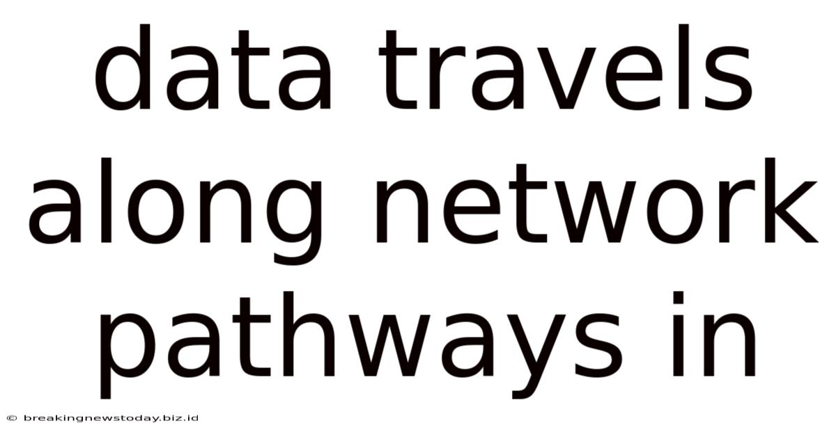 Data Travels Along Network Pathways In