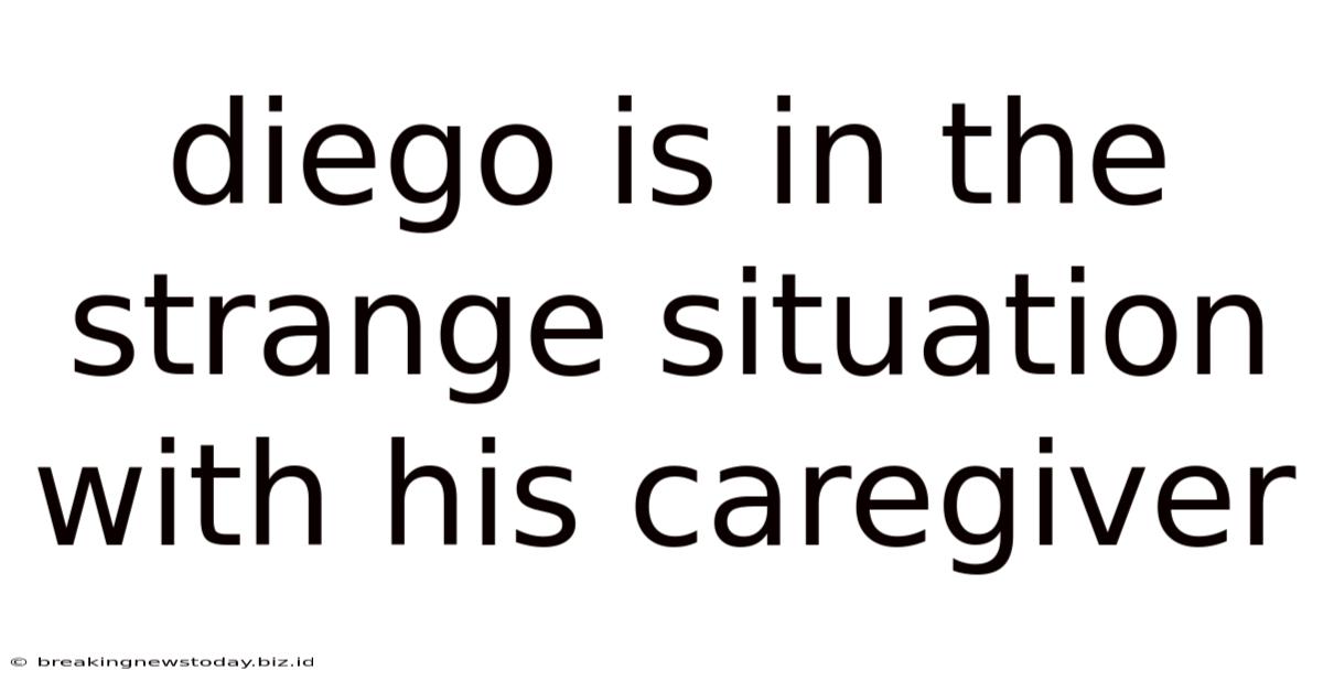 Diego Is In The Strange Situation With His Caregiver