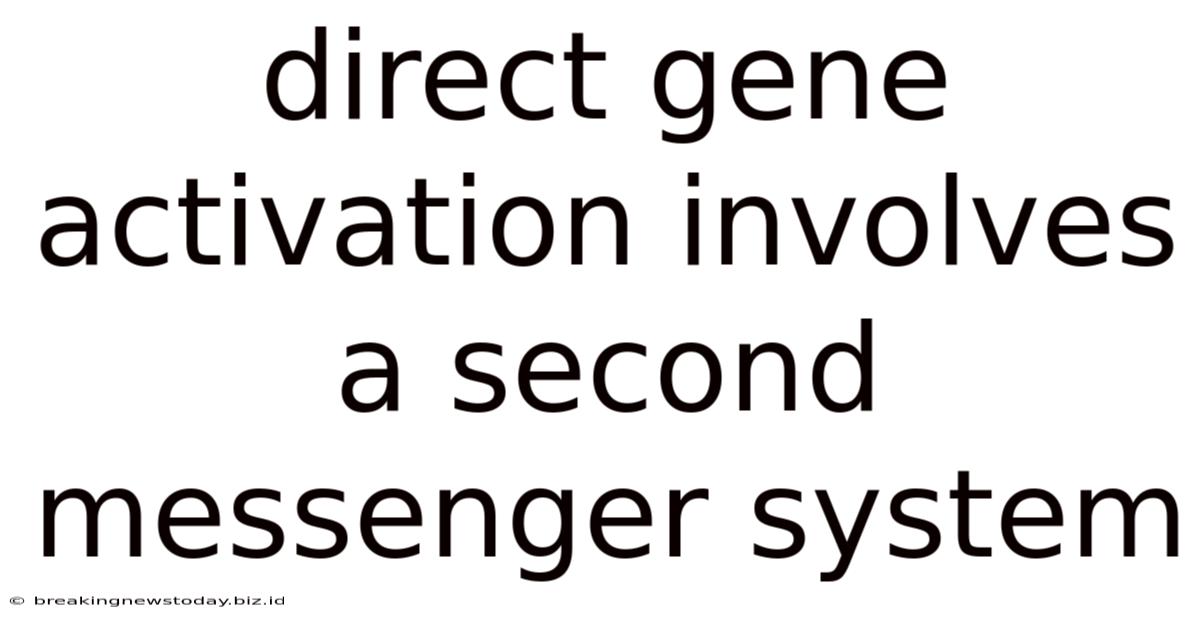 Direct Gene Activation Involves A Second Messenger System