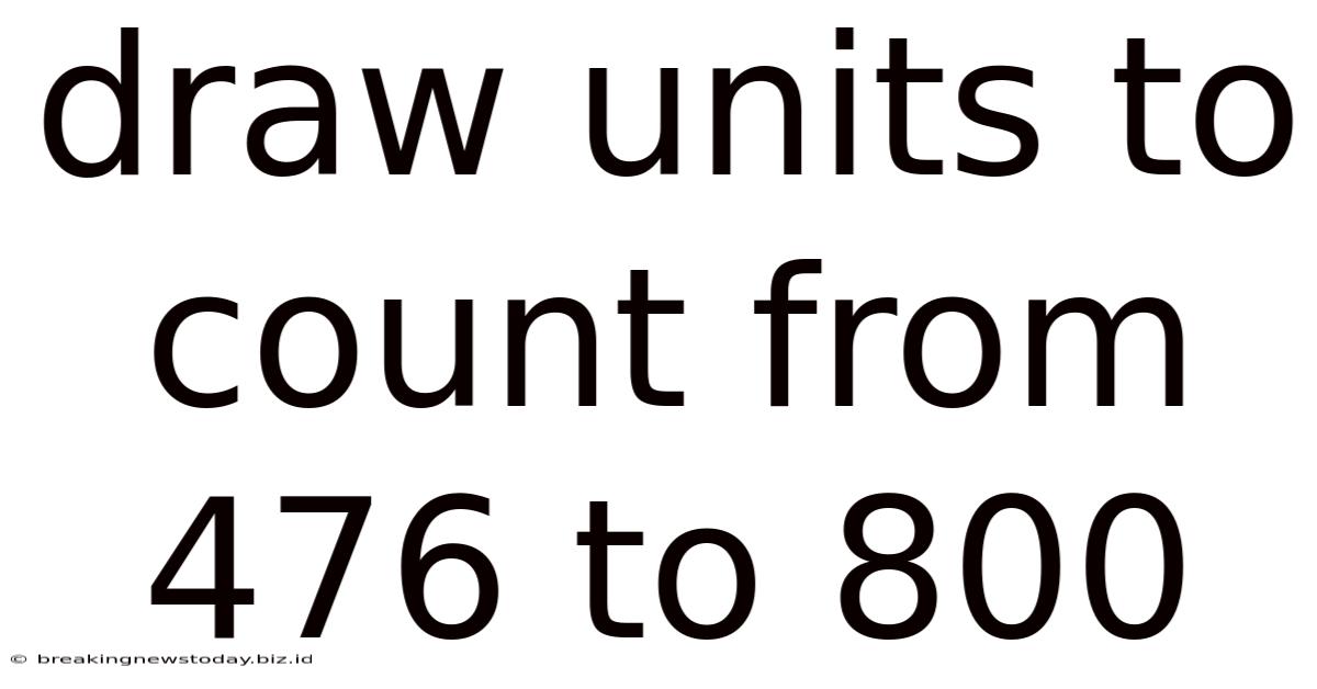 Draw Units To Count From 476 To 800