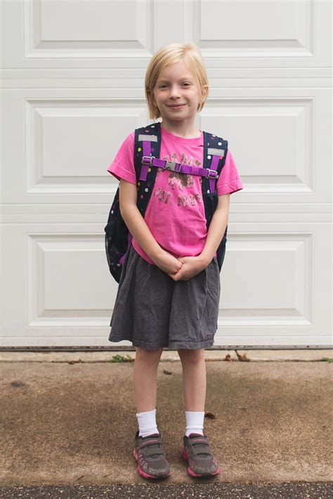 During Her First Day Of Kindergarten Marie