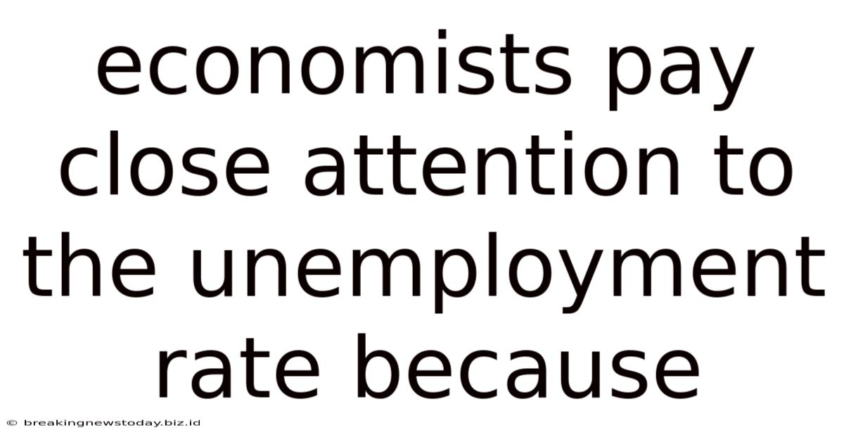 Economists Pay Close Attention To The Unemployment Rate Because