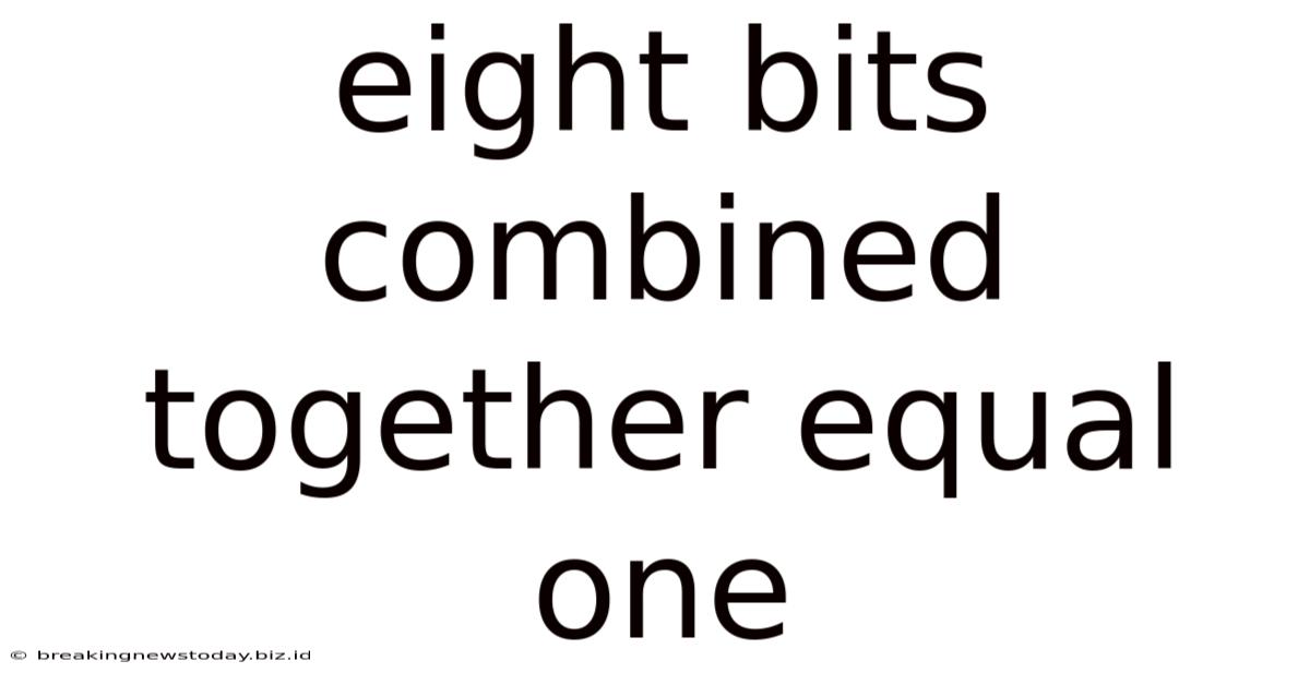 Eight Bits Combined Together Equal One