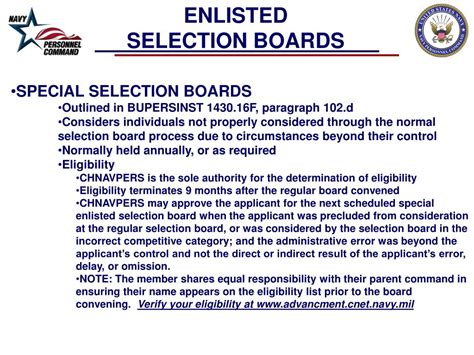 Enlisted Selection Boards Are Convened By What Authority