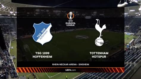 Europa League Live Stream: Hoffenheim Vs Tottenham