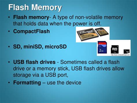 Flash Memory Is A Type Of Volatile Memory