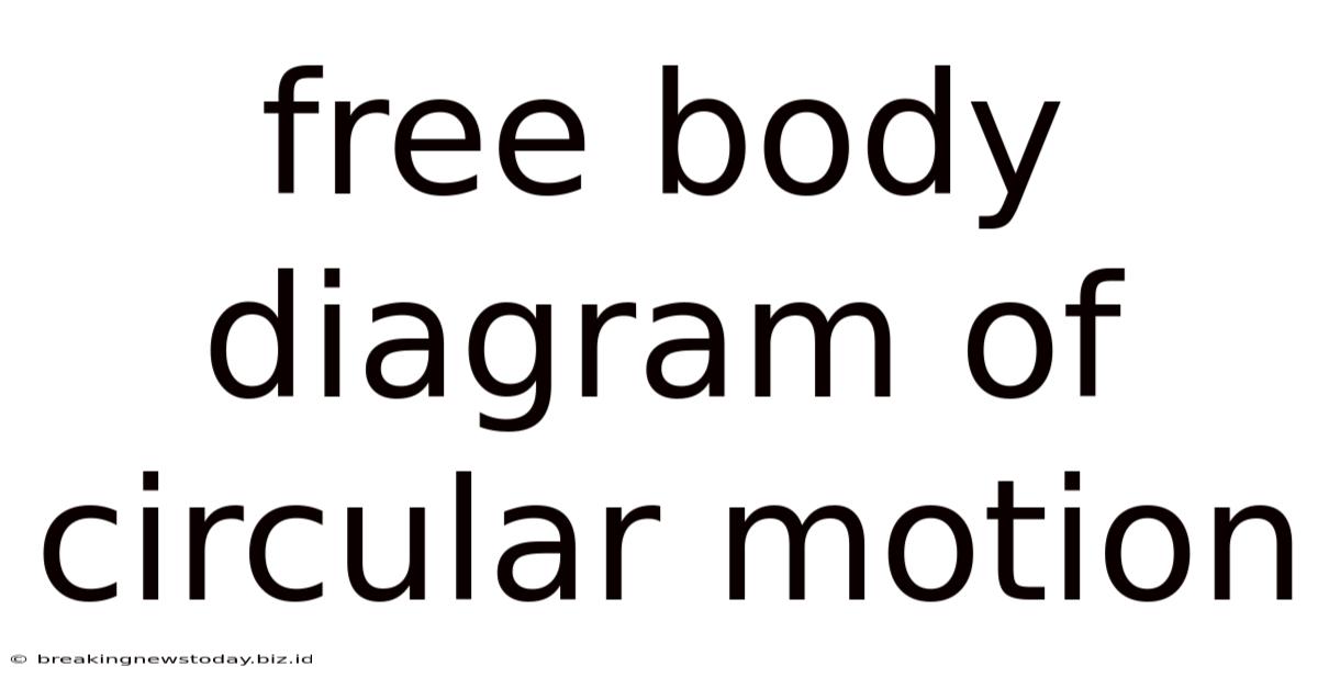 Free Body Diagram Of Circular Motion