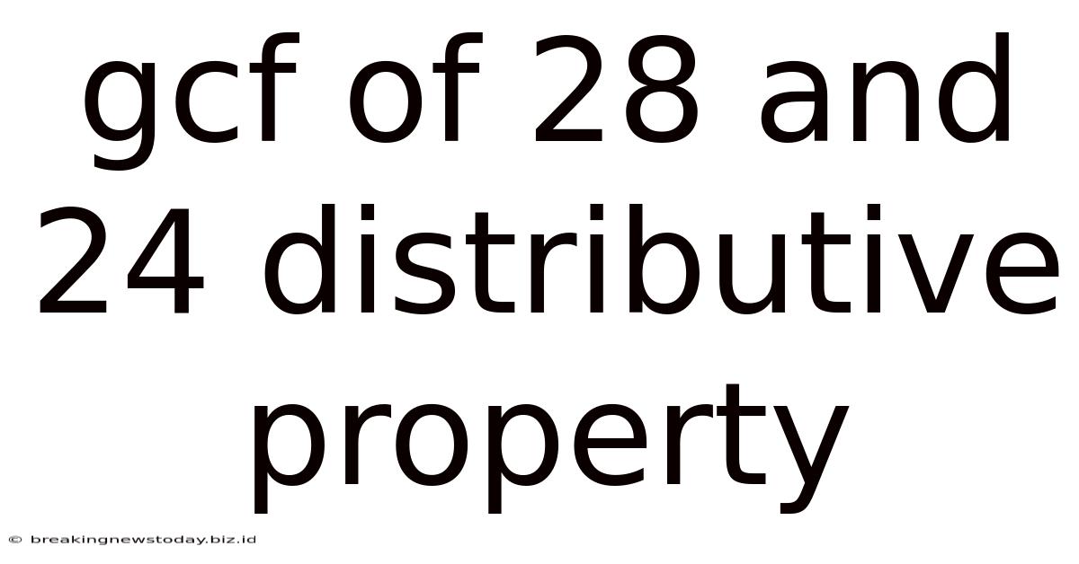 Gcf Of 28 And 24 Distributive Property