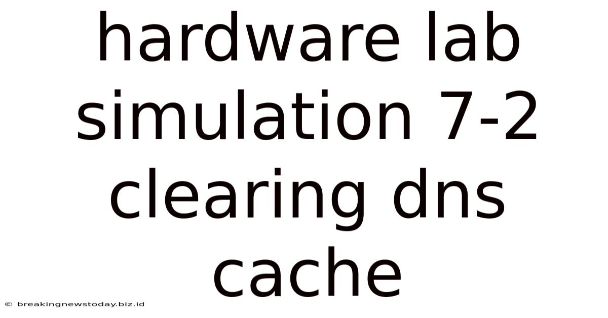 Hardware Lab Simulation 7-2 Clearing Dns Cache