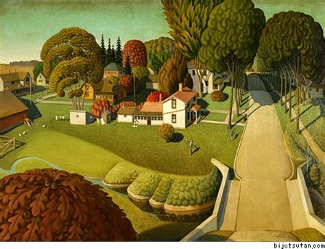 How Did Grant Wood Reject European Abstraction In His Artwork