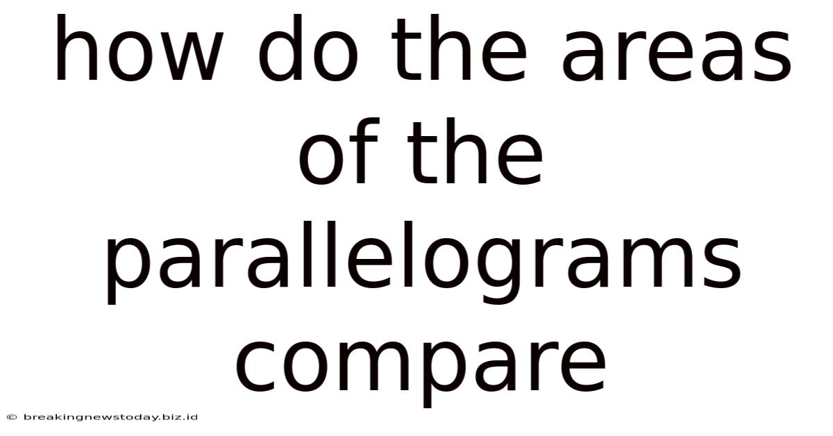 How Do The Areas Of The Parallelograms Compare
