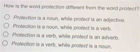 How Is The Word Protection Different From The Word Protect