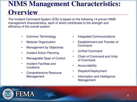 How Many Nims Management Characteristics Are There Quizlet