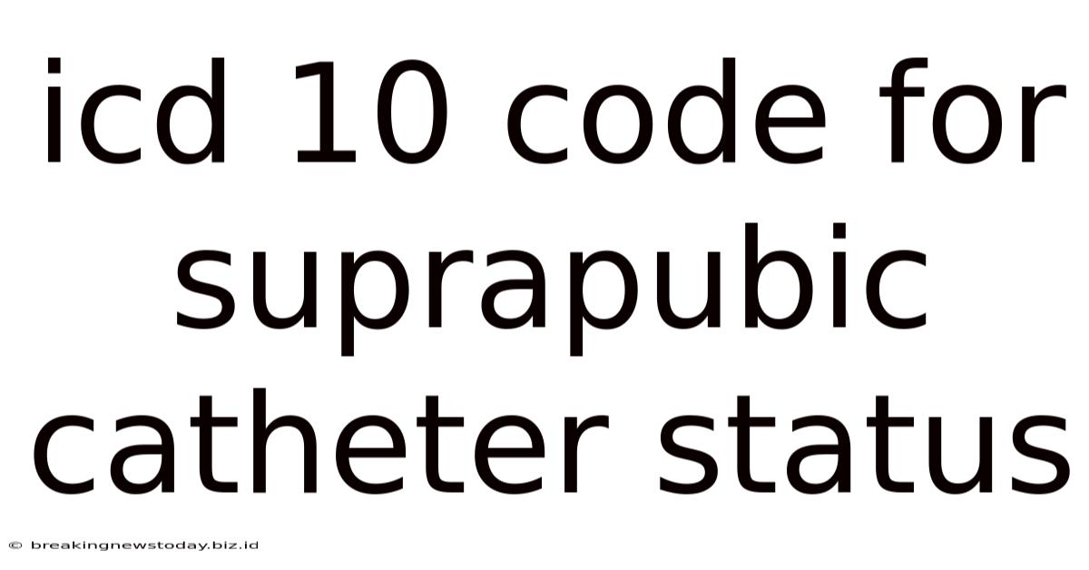 Icd 10 Code For Suprapubic Catheter Status