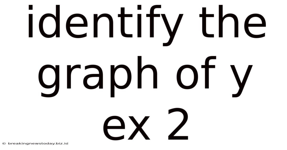 Identify The Graph Of Y Ex 2
