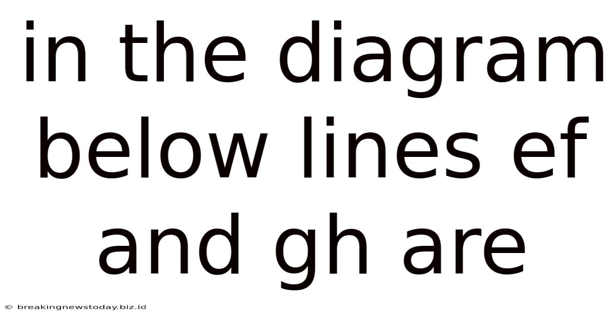 In The Diagram Below Lines Ef And Gh Are