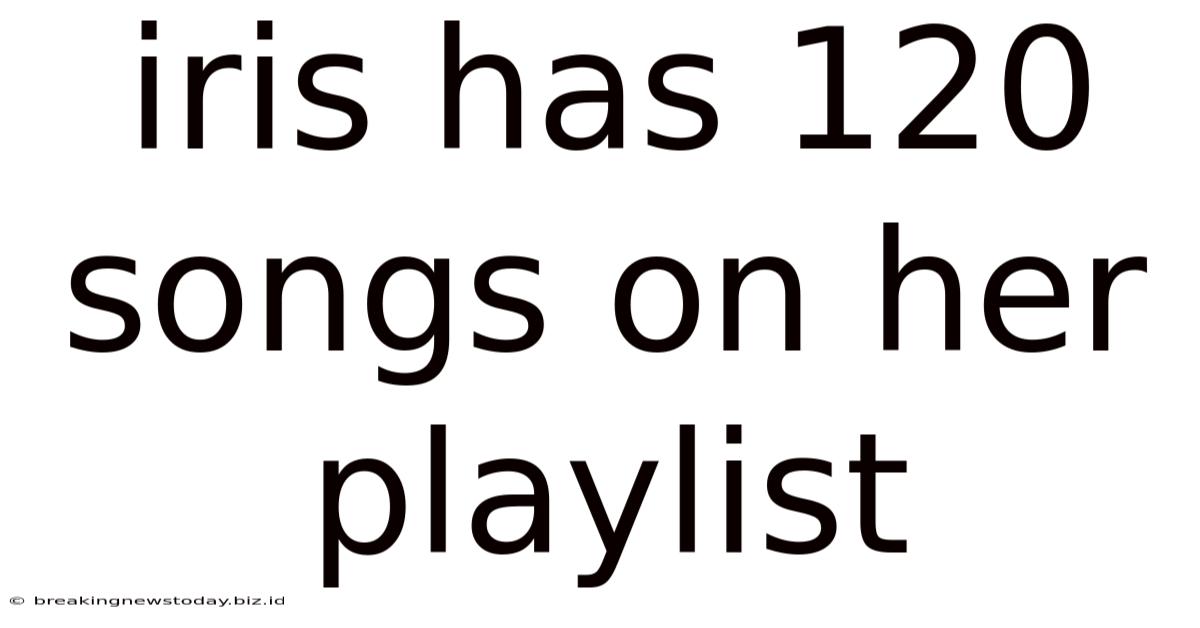 Iris Has 120 Songs On Her Playlist
