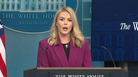 Karoline Leavitt's White House Press Briefing