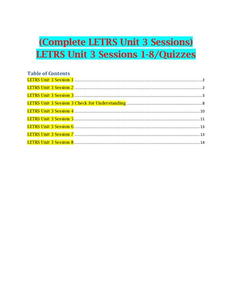 Letrs Unit 3 Session 8 Check For Understanding