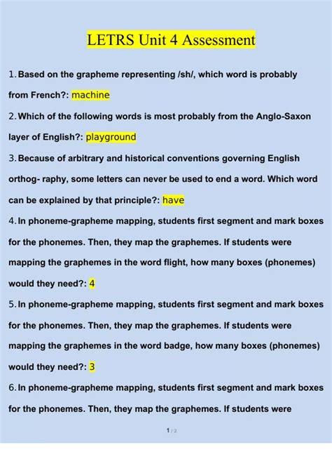 Letrs Unit 4 Session 3 Check For Understanding