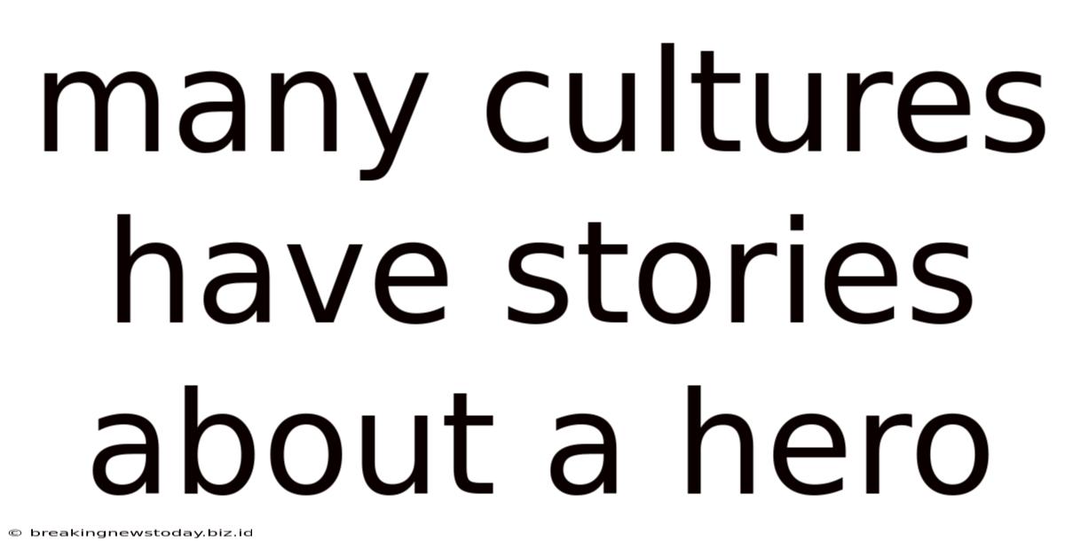 Many Cultures Have Stories About A Hero