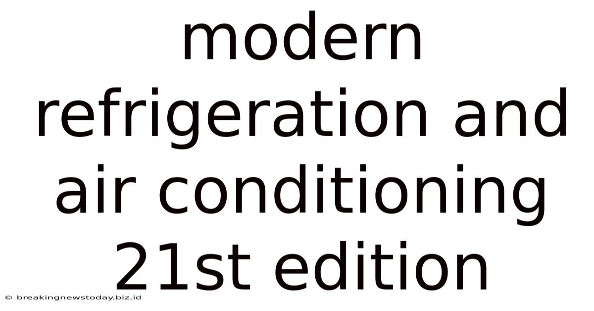 Modern Refrigeration And Air Conditioning 21st Edition