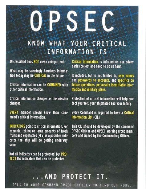 Opsec S Most Important Characteristic Is That