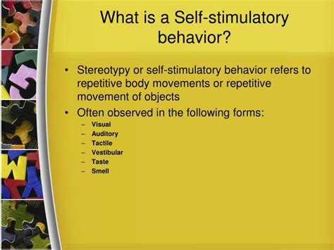 Problematic Self-stimulatory Behavior Is Often Also Categorized As