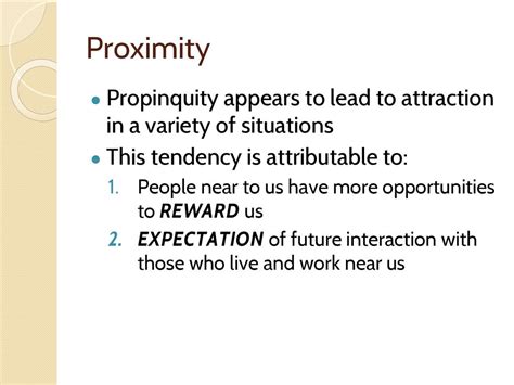 Propinquity Refers To The Tendency To Partner With Someone